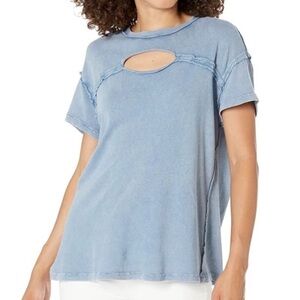 FREE PEOPLE CUT IT OUT TEE